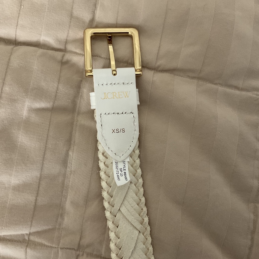 Jcrew white woven leather belt - Picture 3 of 3